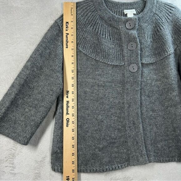 Deane + White Gray Alpaca‎ Blend Cardigan Sweater Women’s Size Large L - Picture 5 of 8